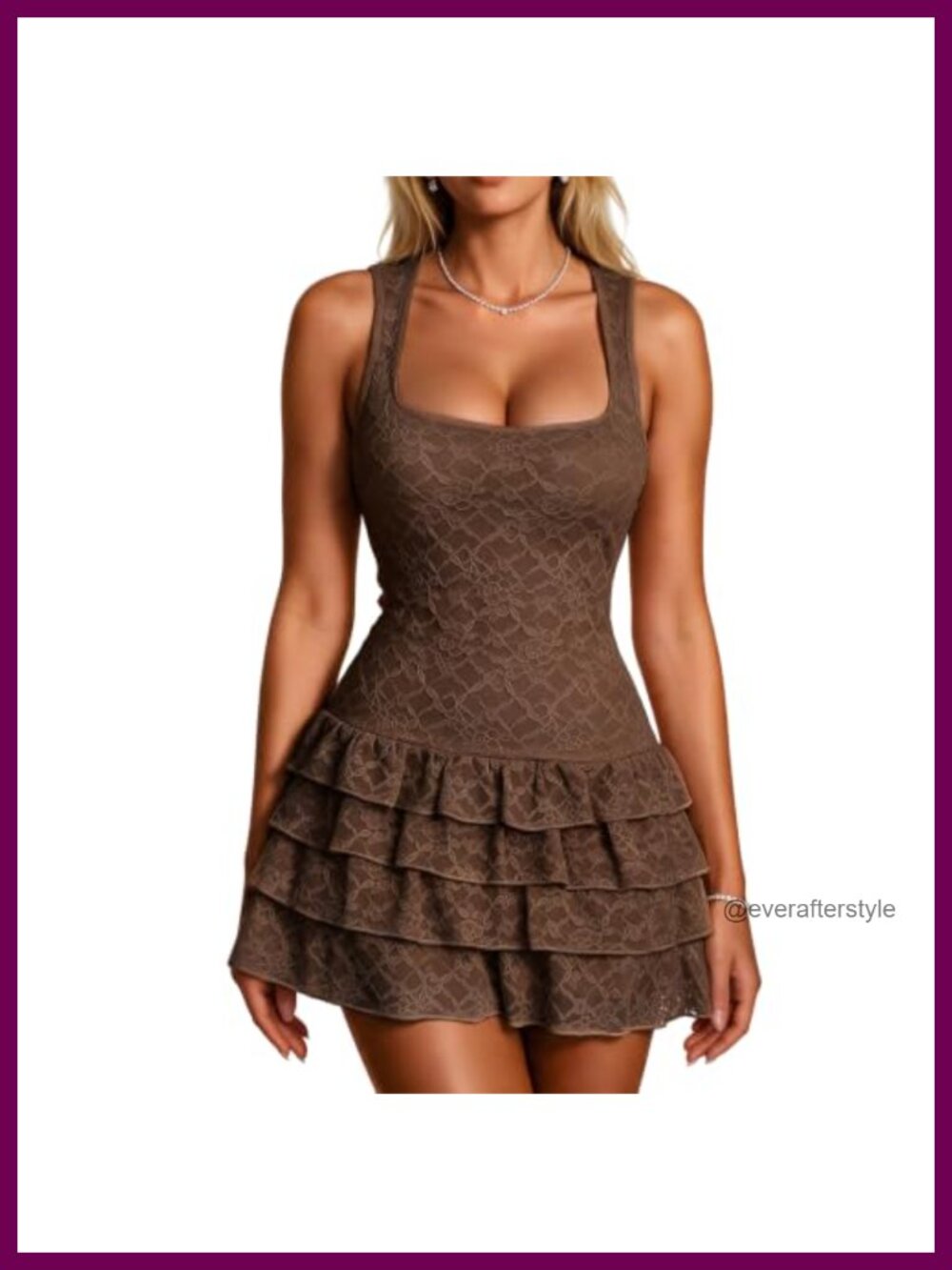 Floral Lace Mini Dress with Built in Shorts Country Concert Western